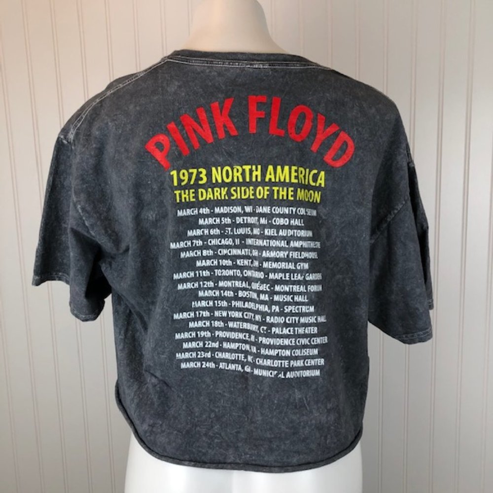 NWOT Pink Floyd Cropped Dark Side of the Moon - Picture 7 of 7